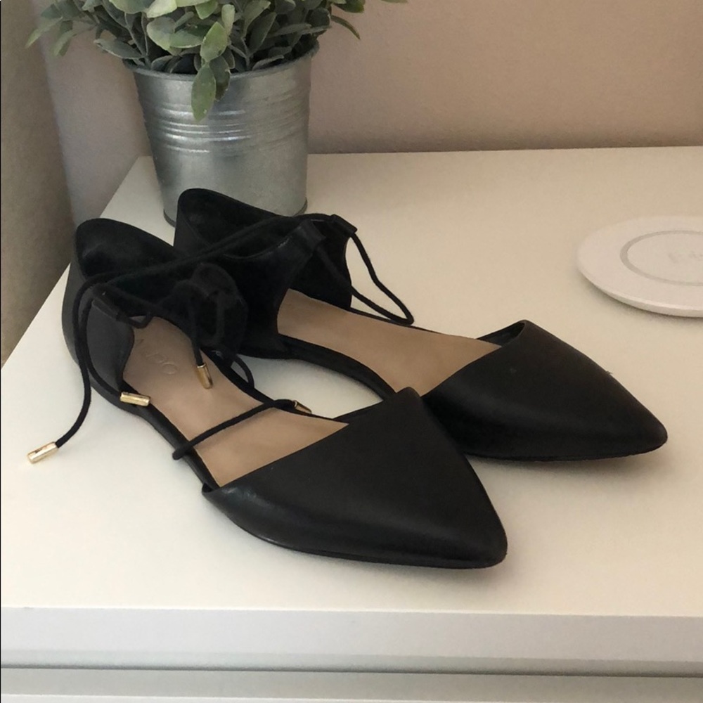 Black Aldo Flats